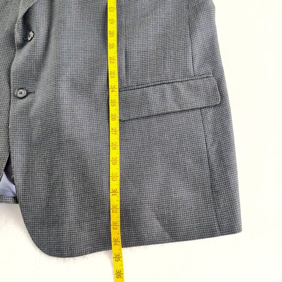 Vintage Franco Lanzetti Silk Wool Tailored Tweed Suit Jacket Men's 54R - Picture 9 of 10